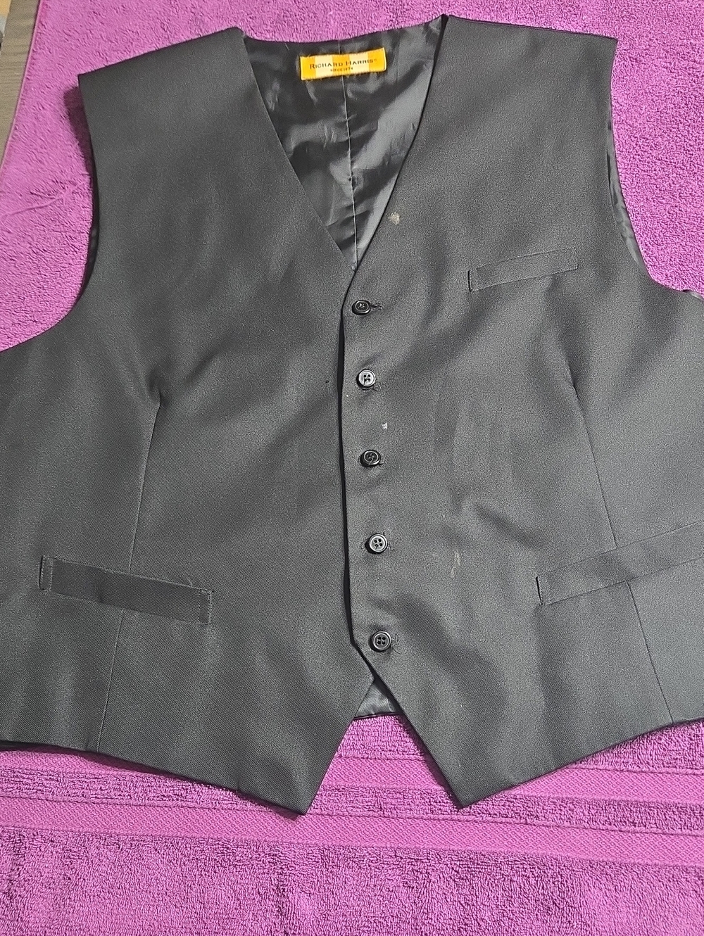 Men's Black Tailored Vest - Classic Formal Waistcoat